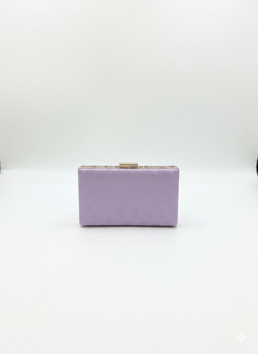 Clutch Modelo Mosaico Quadrada - Lilás