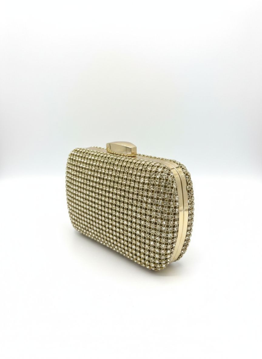 Clutch Modelo Strass - Dourada