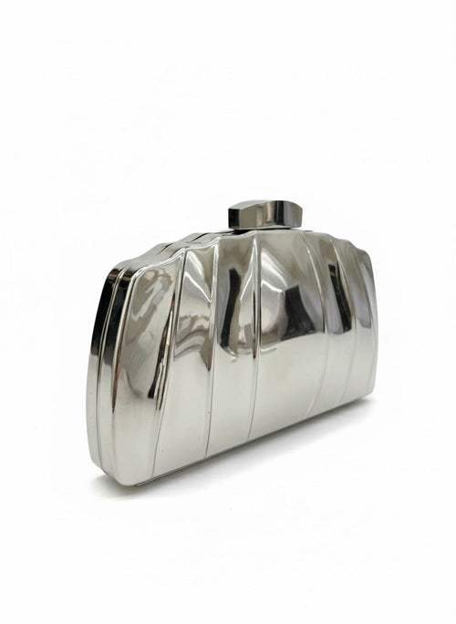 Clutch Modelo Concha - Prata