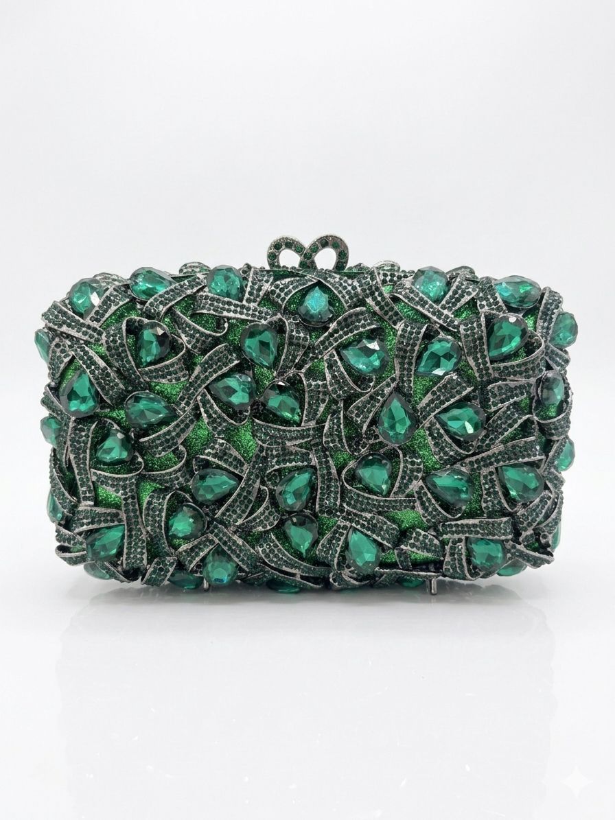 Clutch Modelo Joia - Verde Esmeralda