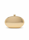 Clutch Modelo Espelho Oval - Dourada