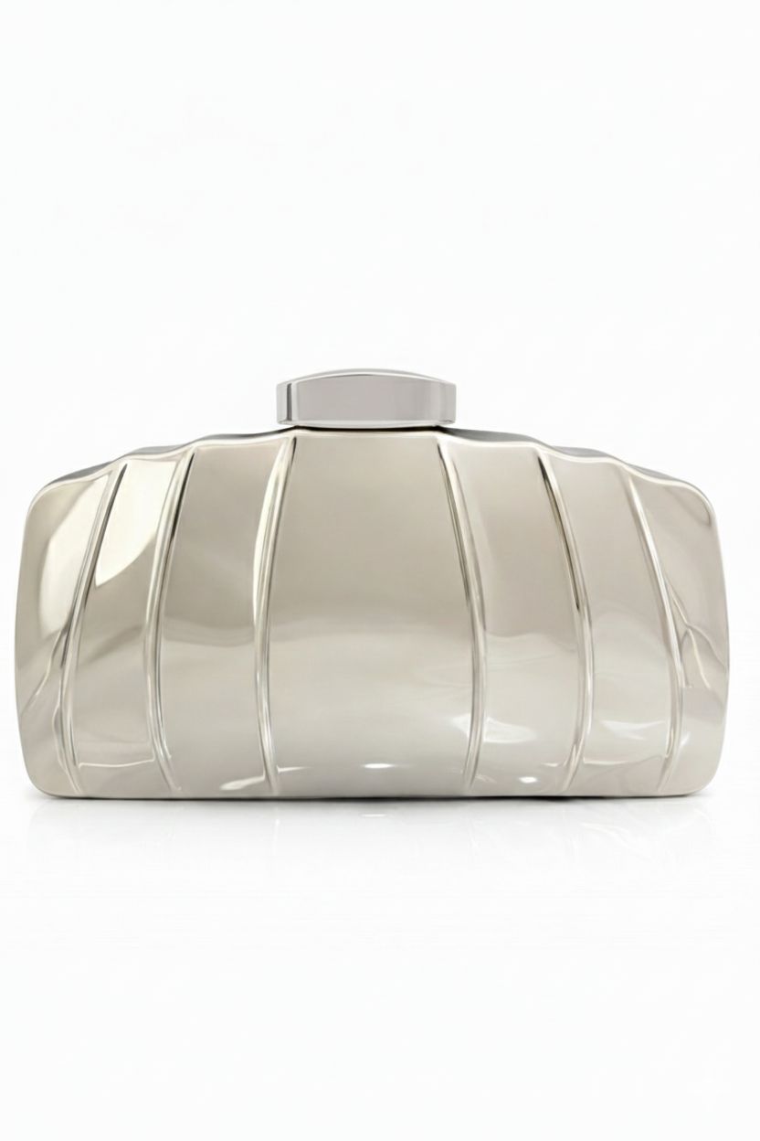 Clutch Modelo Concha - Prata