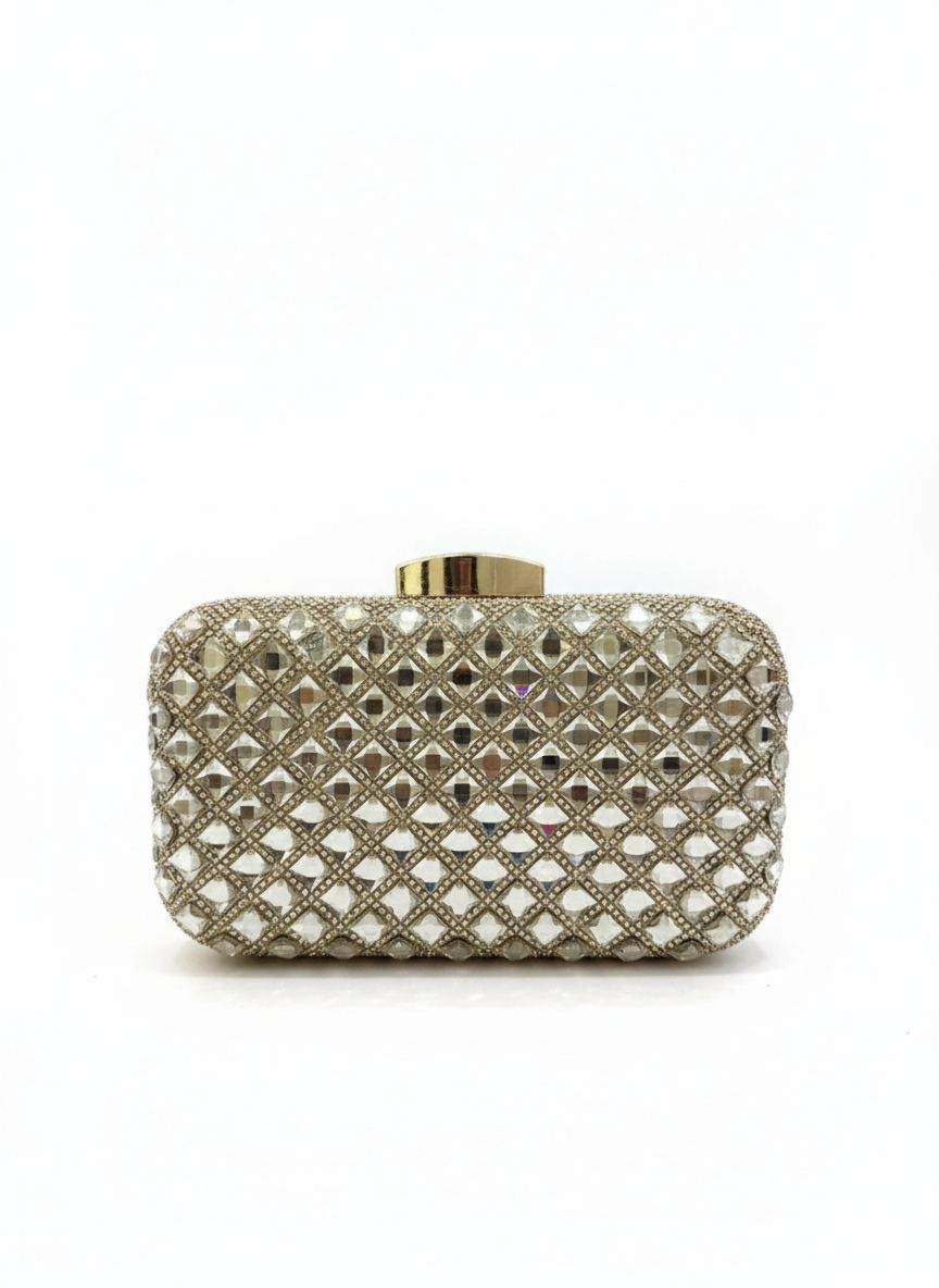 Clutch Modelo Tela Strass