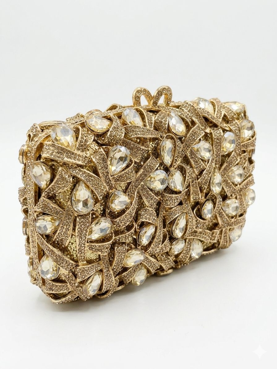 Clutch Modelo Joia - Dourada