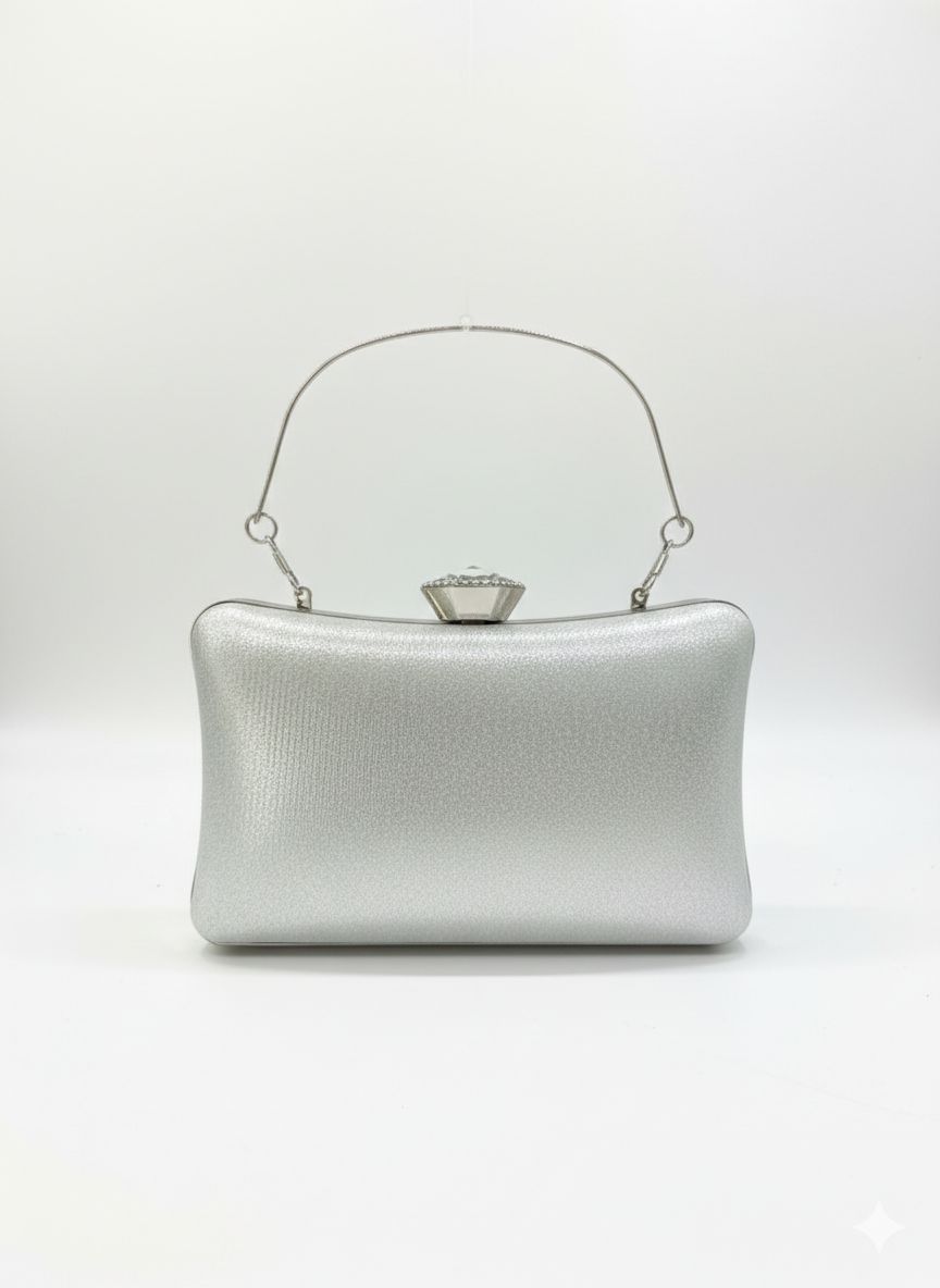 Clutch Modelo Pedrarias - Prata