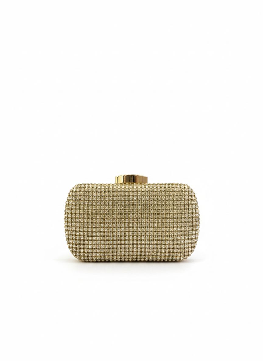 Clutch Modelo Strass - Dourada