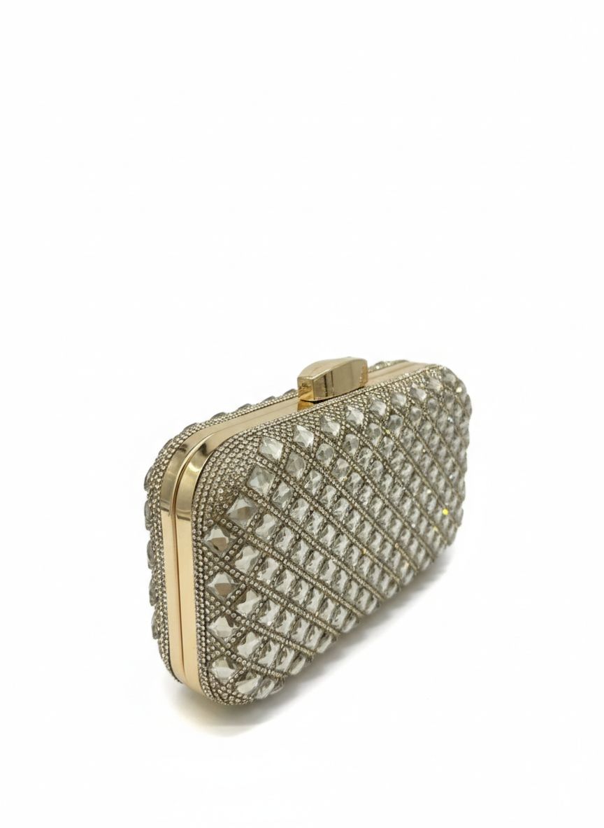 Clutch Modelo Tela Strass