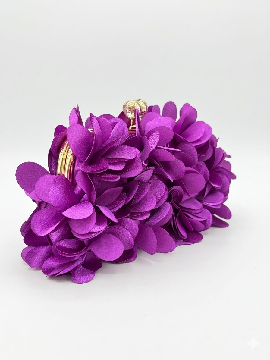 Clutch Modelo Pétalas - Fúcsia