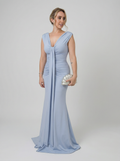Vestido de Festa franzido em malha Fluity - COD 1006