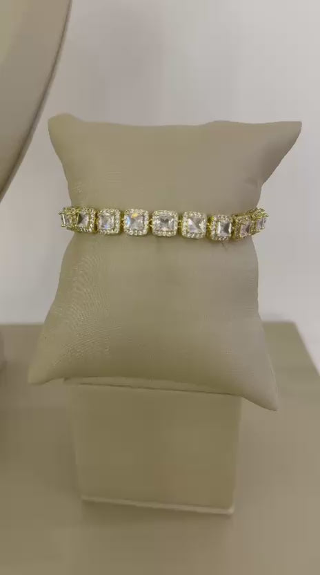 Conjunto Semijoia Riviera Quadrada Inspiração